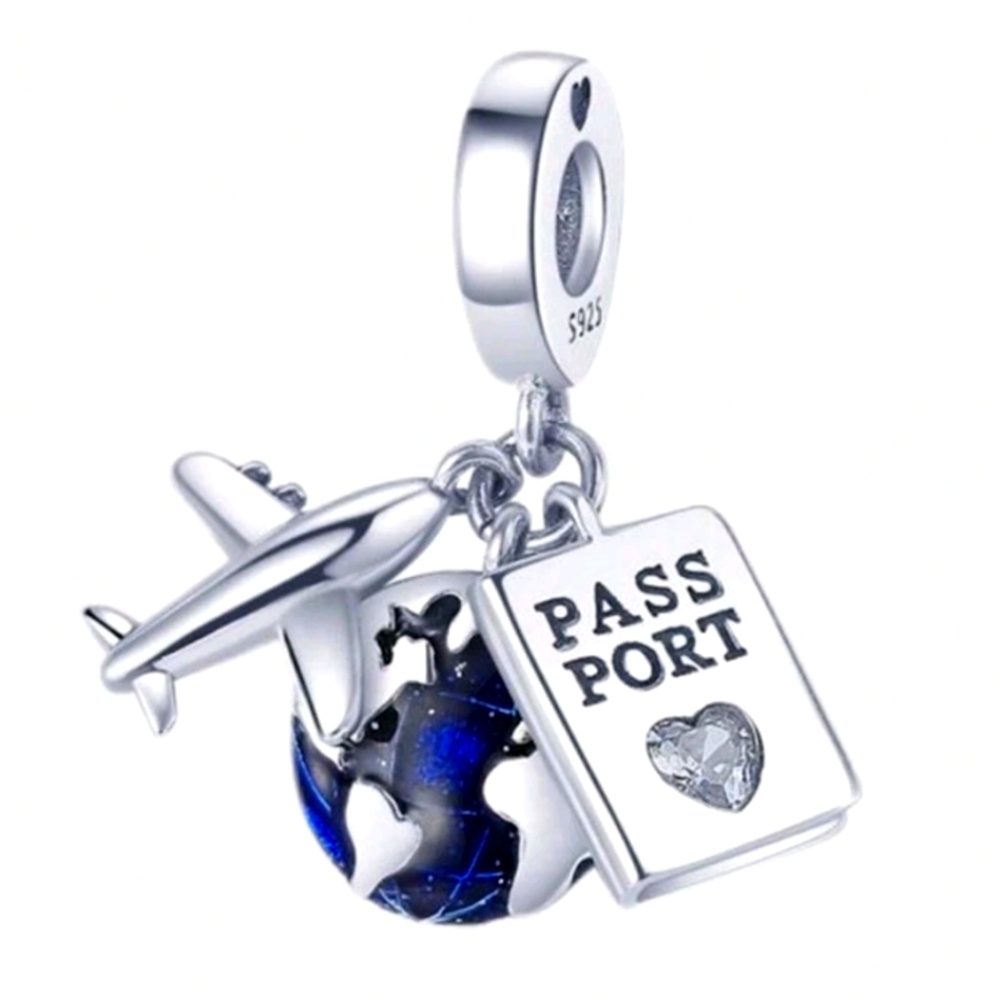 Silver Travel Charm